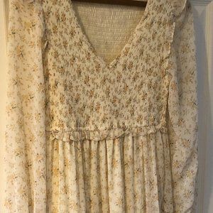 Altar'd State Yellow Maxi Dress - (Small)